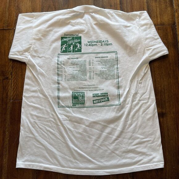 Vtg 90s Stony-Brook SUNY Intramural Shirt Sports Jerzees XL - Picture 12 of 12